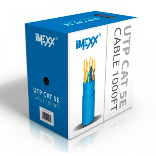 [71R626] Bobina Cable de Red Imexx UTP CAT5E 305Mts Color  Gris