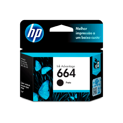 [F6V29AL] Cartucho de Tinta HP 664 Negro