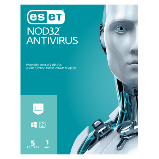 [ENAESD-HP1-5P] Licencia ESET NOD32 Antivirus Para 5PC 1Año
