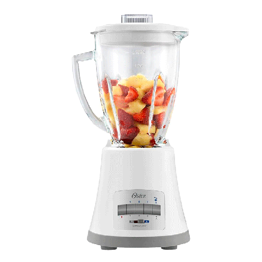 [BLSTMG-W00-013] Licuadora Oster 8 Velocidades Vaso De Vidrio 1.5Lts. Blanca