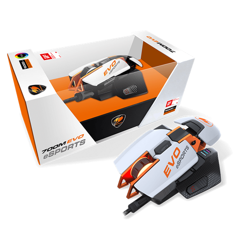 [3M7EVWOW.0001] Mouse Óptico Gaming Cougar 700M EVO eSports Blanco 16000DPI 8 Botones