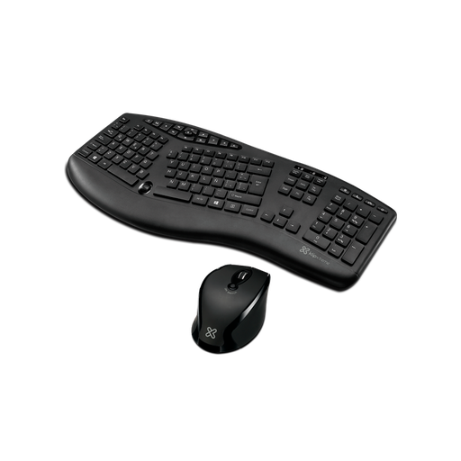 [KBK-500] Teclado y Mouse Klip Xtreme Majestik Wireless Duo Ergonomico Negro