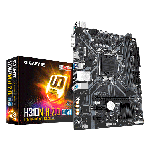 [H310M-H 2.0] Motherboard Gigabyte H310M-H 2.0 Socket LGA1151 9th y 8th Gen 2xDDR4 Micro-ATX