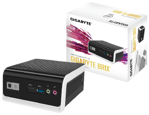 [GB-BLCE-4000C] Mini PC Gigabyte Brix Celeron N4000 1.1 GHz Wi-Fi BT 1xDDR4 (Barebone)