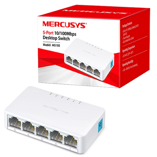 [MS105] Switch Mercusys MS105 5-Puertos 10/100Mbps