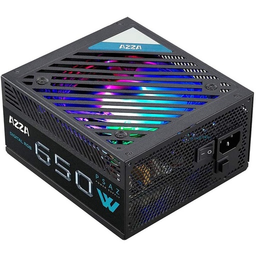 [PSAZ-650W ARGB] Fuente de Poder 650W AZZA PSAZ 650 80-PLUS Bronce ARGB